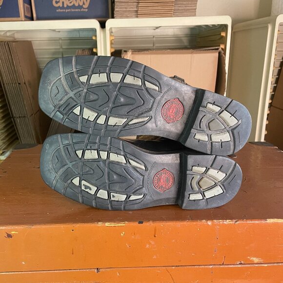 JUSTIN Men’s Size 10 D Composite Toe Black Brown Cowboy Work Boots WK4818 - Picture 8 of 11